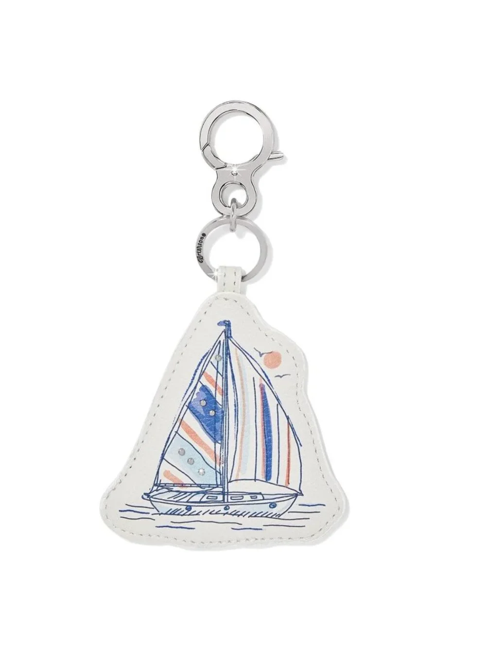 Brighton Sail Boat Handbag Fob  E1872M  $65 NWT front/back 1